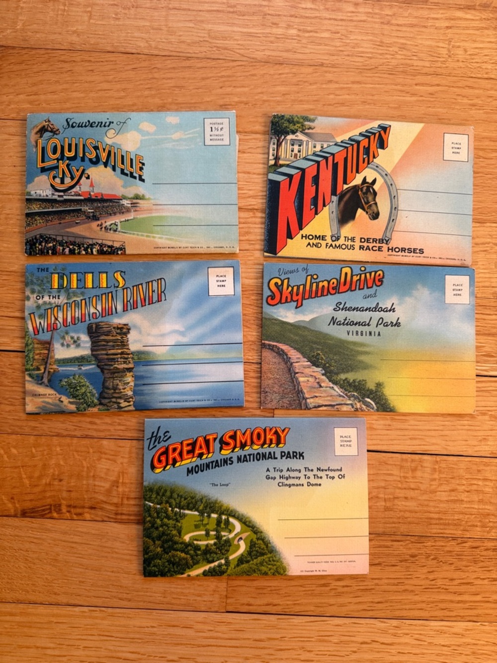 Vintage postcard books